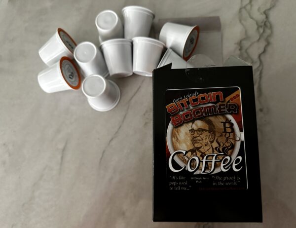Bitcoin Boomer Coffee K Cups for Keurig K Cup Brewers